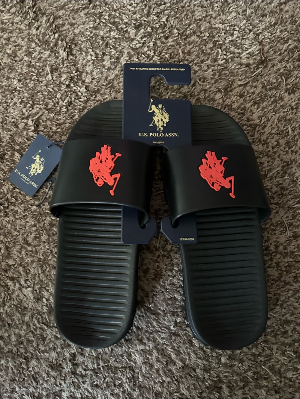 “SET OF 2”U.S. Polo Assn SLIDES
2 pair for 1 price.